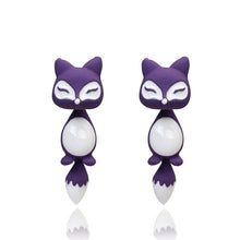 Load image into Gallery viewer, Animal Fox Earrings
