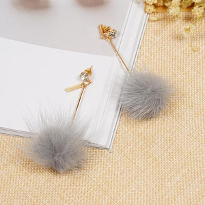 Ball Rhinestone Earrings